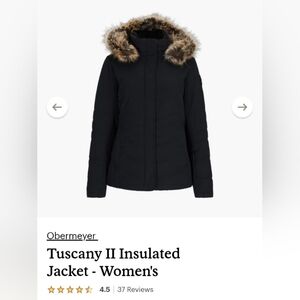 Obermeyer Women's Black Tuscany II Insulated Jacket